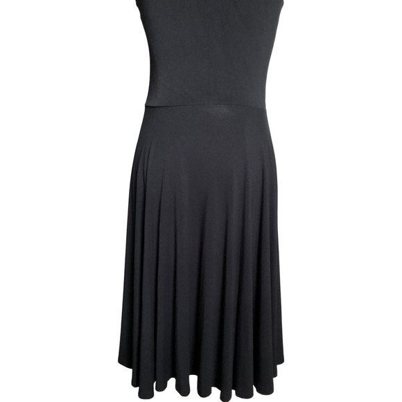 Willi Smith Women's Small Black Dress Sleeveless Flared Keyhole Back - Picture 11 of 14
